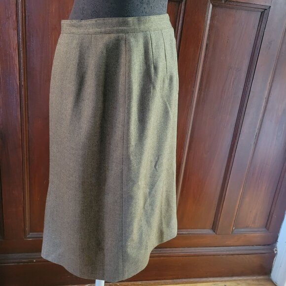Alfred Dunner Womens Wool Blend Knee-Length Skirt Size 14 Gray - Picture 1 of 5